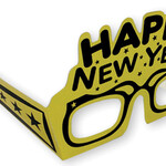 Gold Happy New Year Glasses