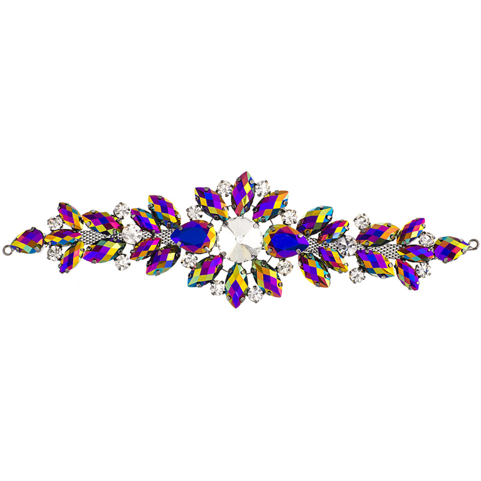 Crystal Motifs Embellishments 18cm Floral