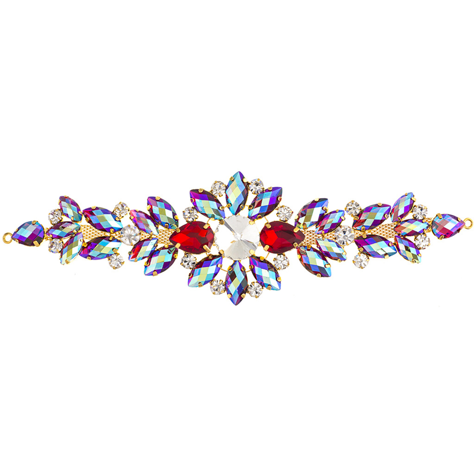 Crystal Motifs Embellishments 18cm Floral