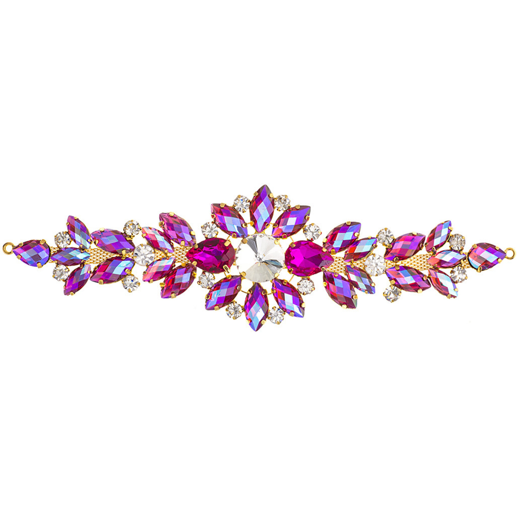 Crystal Motifs Embellishments 18cm Floral