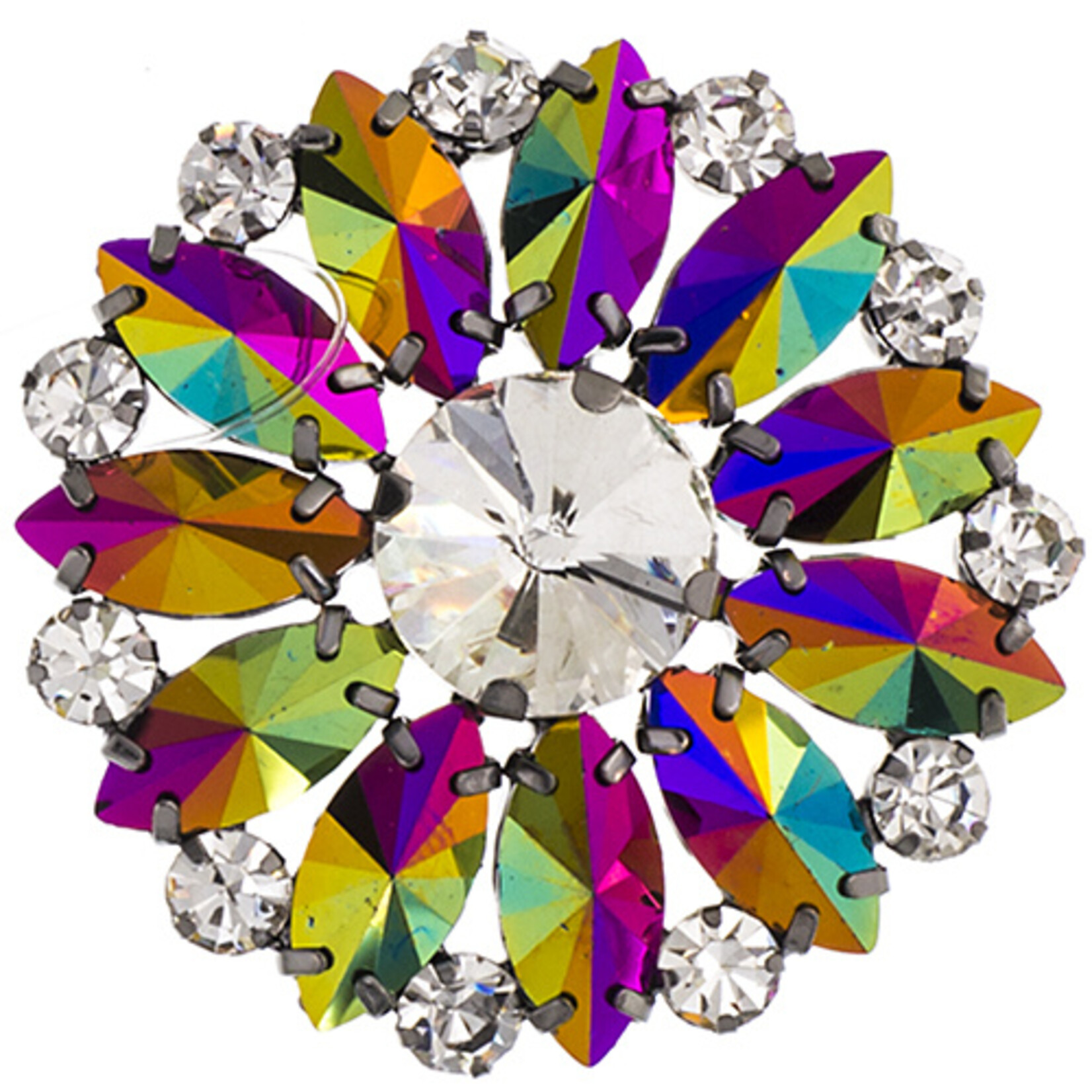 Crystal Motifs Embellishments 4.5cm Round