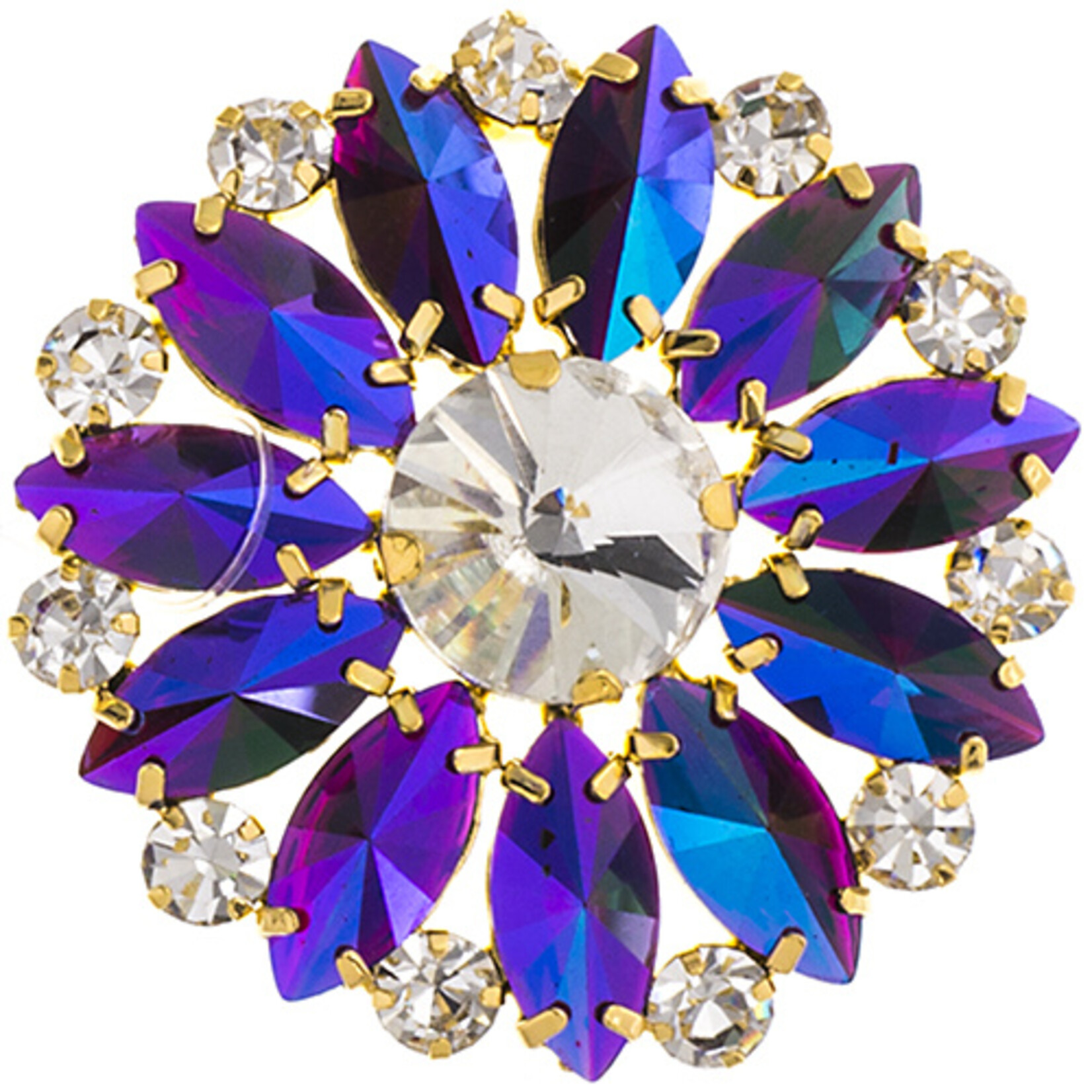 Crystal Motifs Embellishments 4.5cm Round