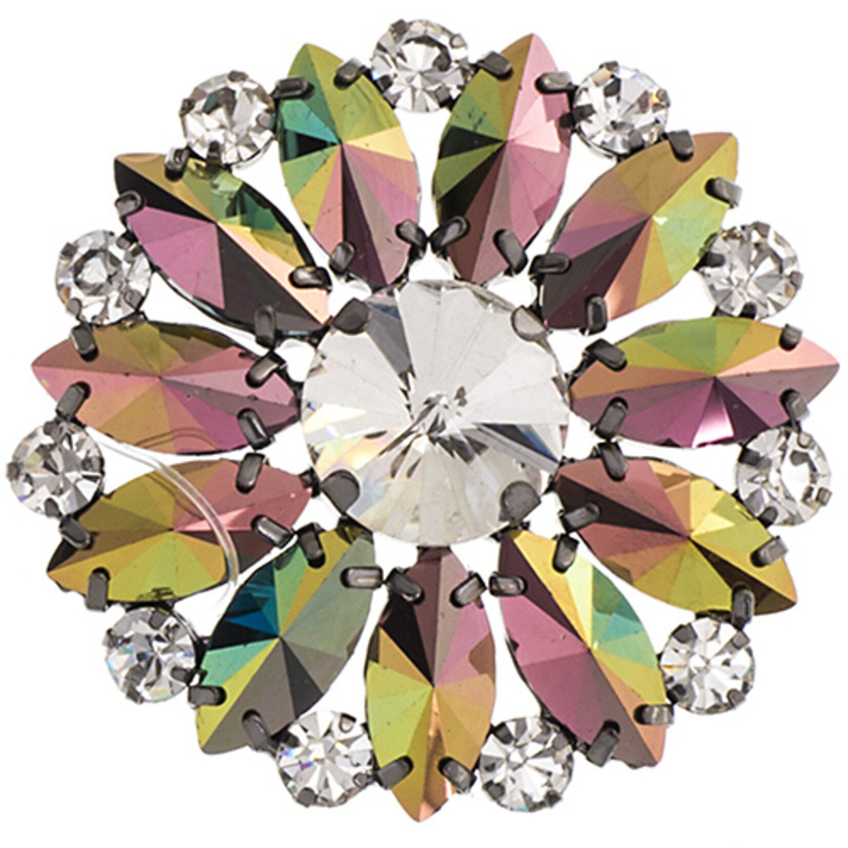 Crystal Motifs Embellishments 4.5cm Round