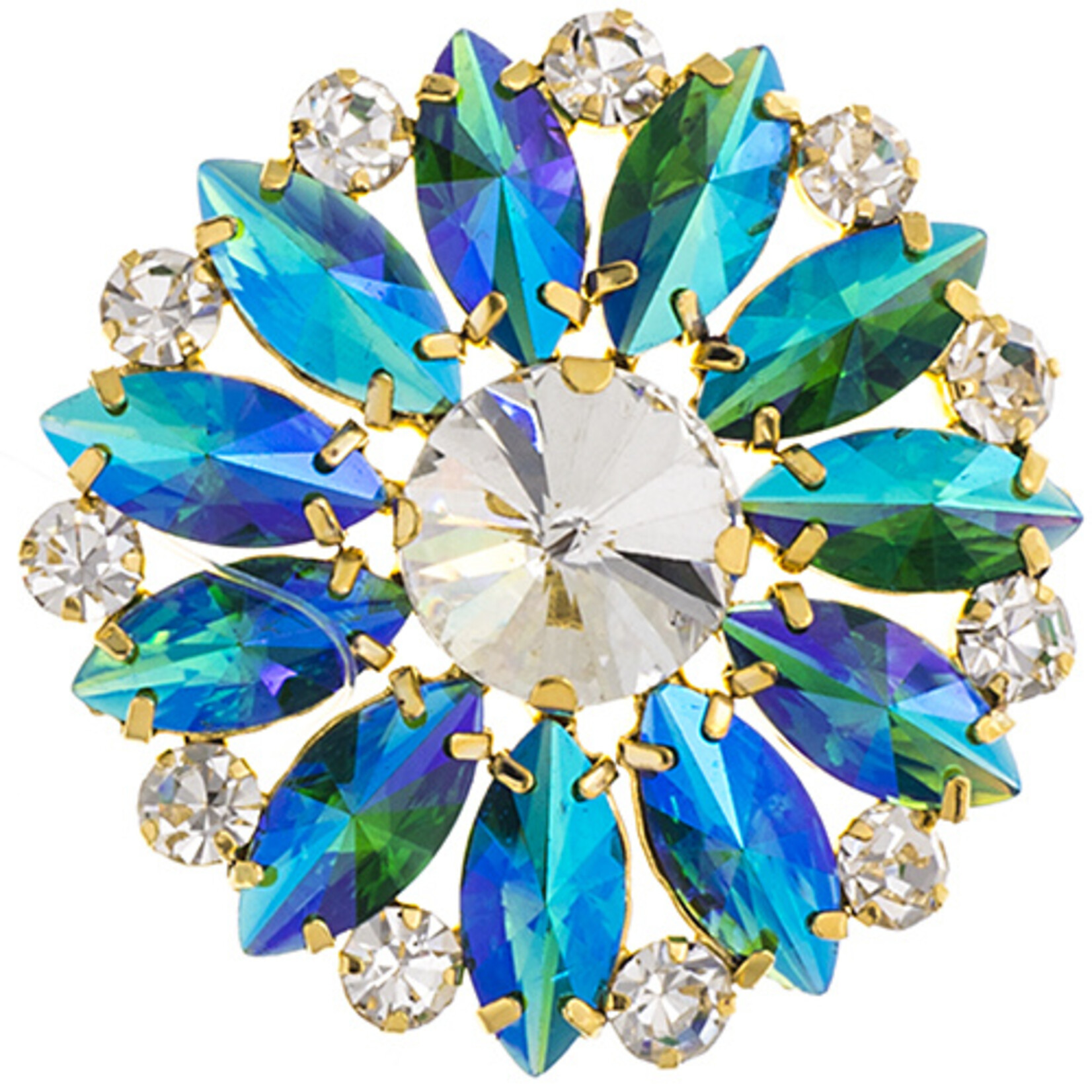 Crystal Motifs Embellishments 4.5cm Round