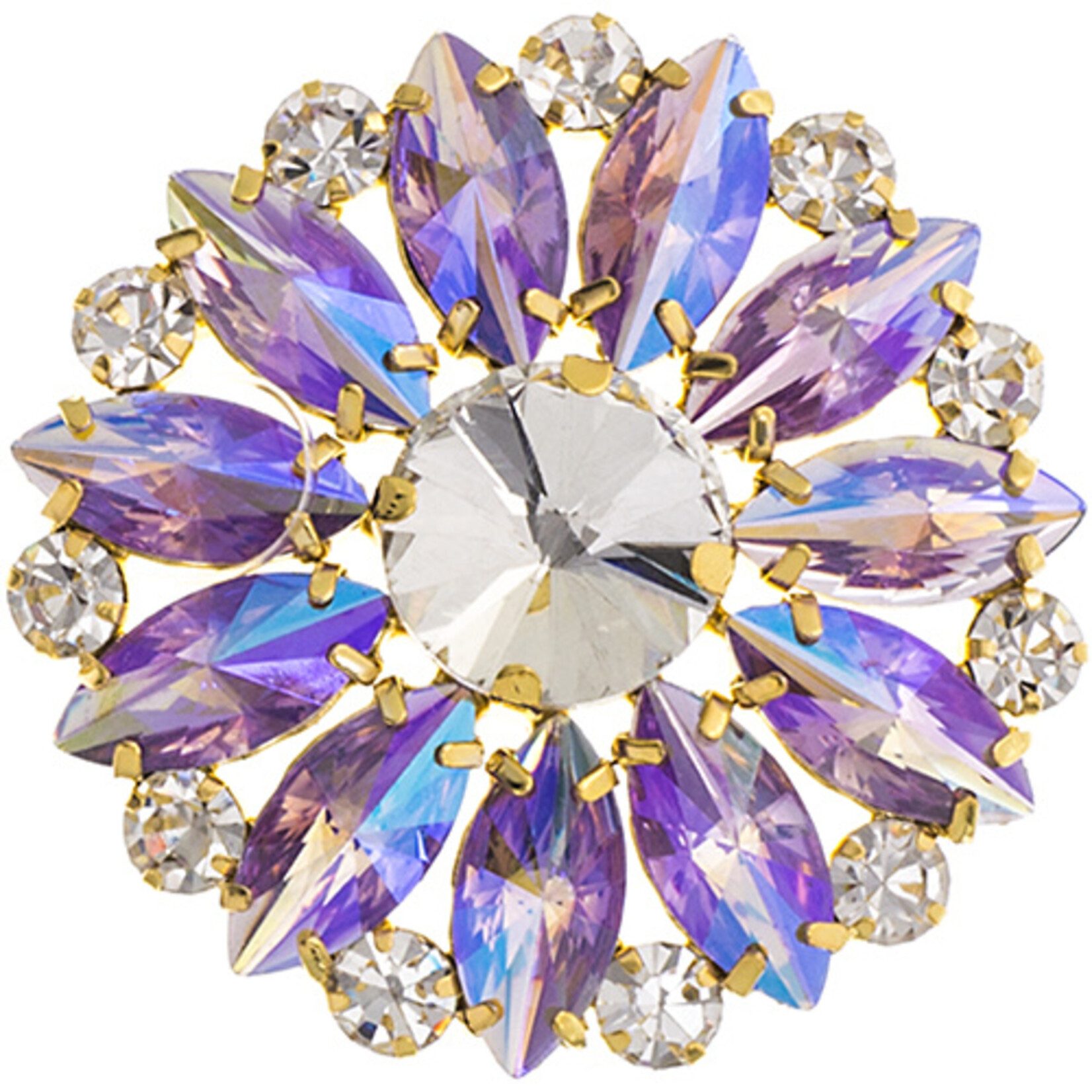 Crystal Motifs Embellishments 4.5cm Round