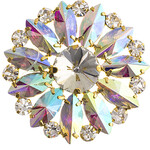 Crystal Motifs Embellishments 4.5cm Round