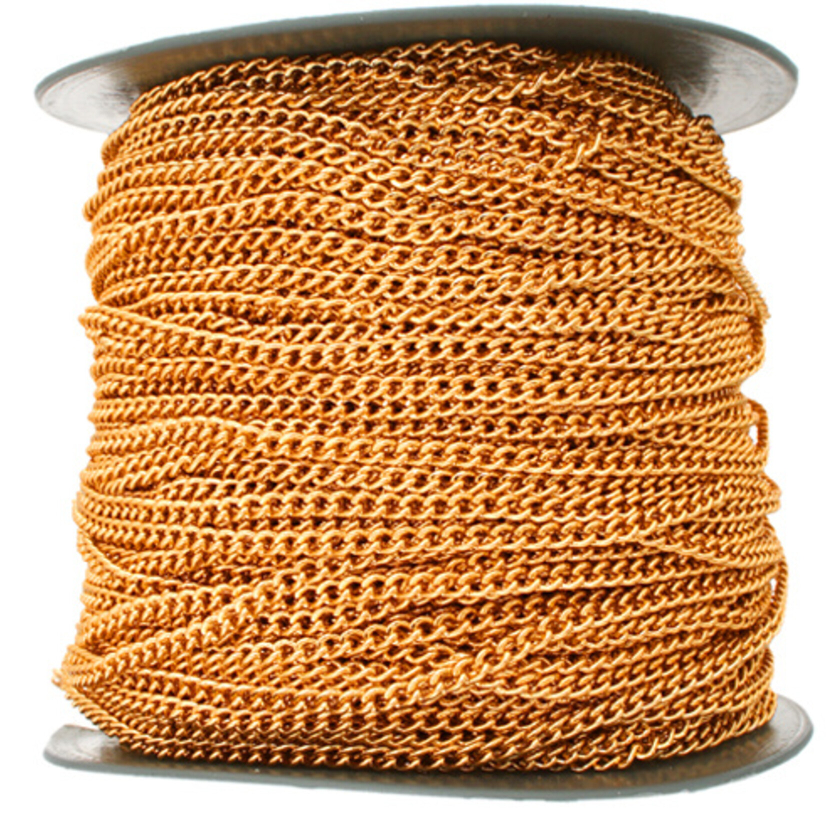 Chain Link Aluminum Gold 3mm (roll) 100 meters