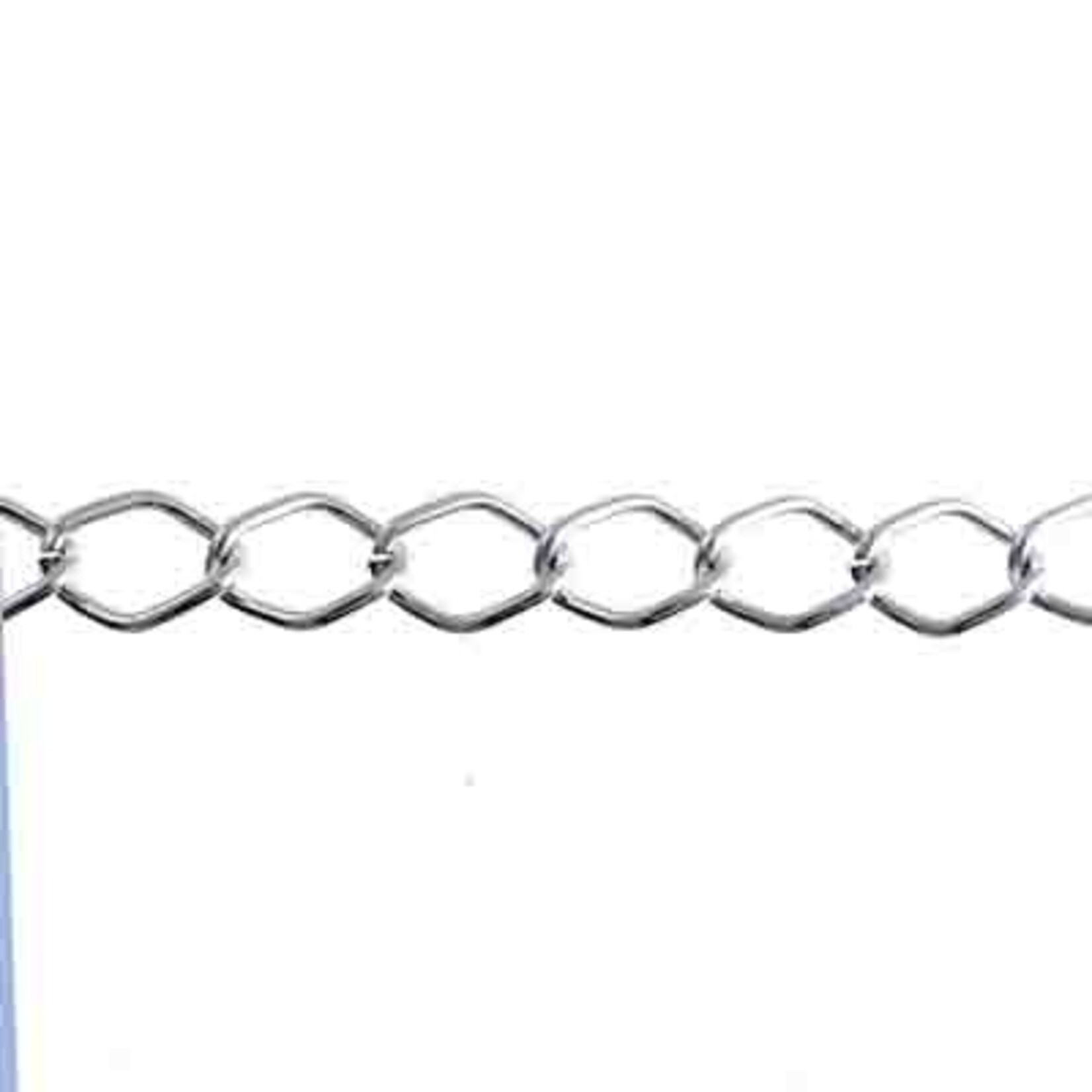 Aluminum Chain 50m/spool Silver 11 x 8mm