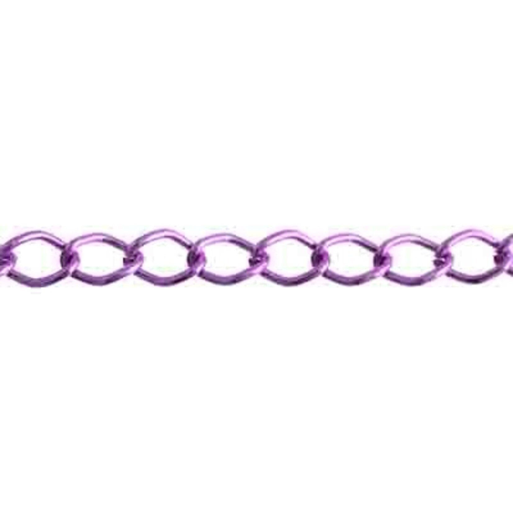 Aluminum Chain 50m/spool Purple 11 x 8mm