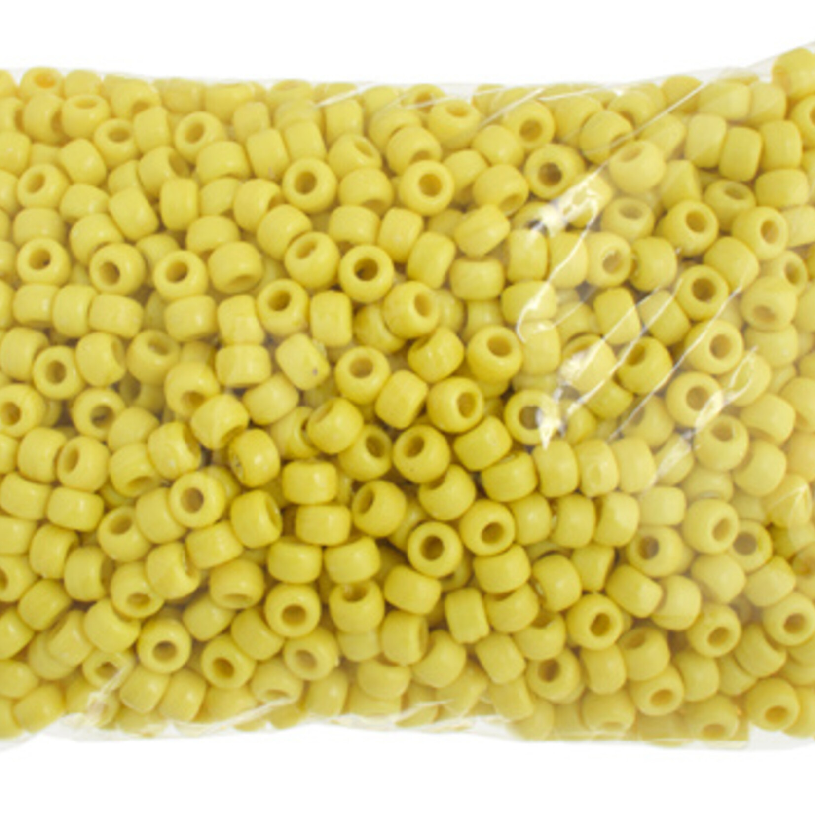 Crowbeads 9mm (1000pcs)  Yellow Opaque