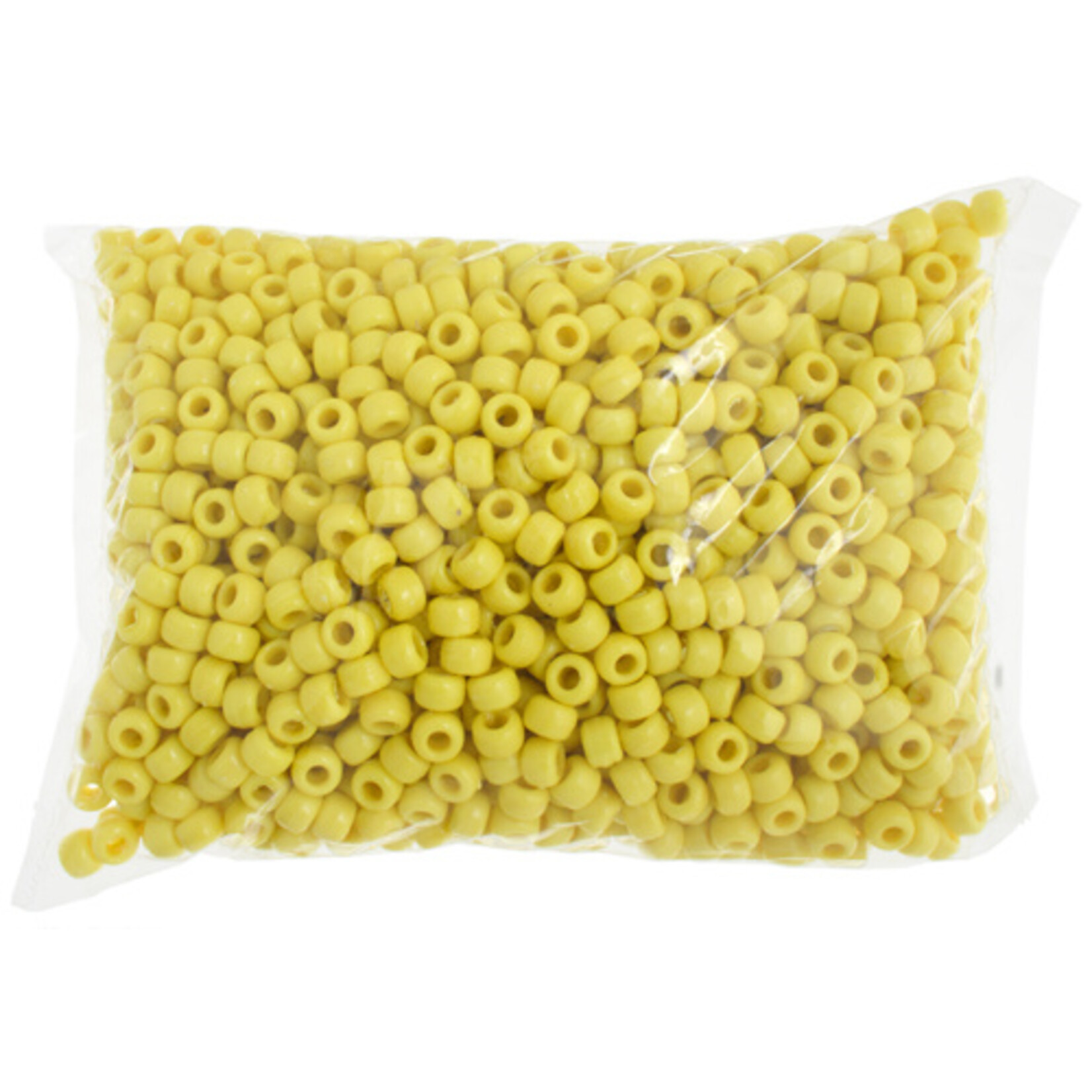 Crowbeads 9mm (1000pcs)  Yellow Opaque