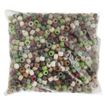 Crowbeads 9mm (1000pcs)  Camouflage Multi-Color Opaque