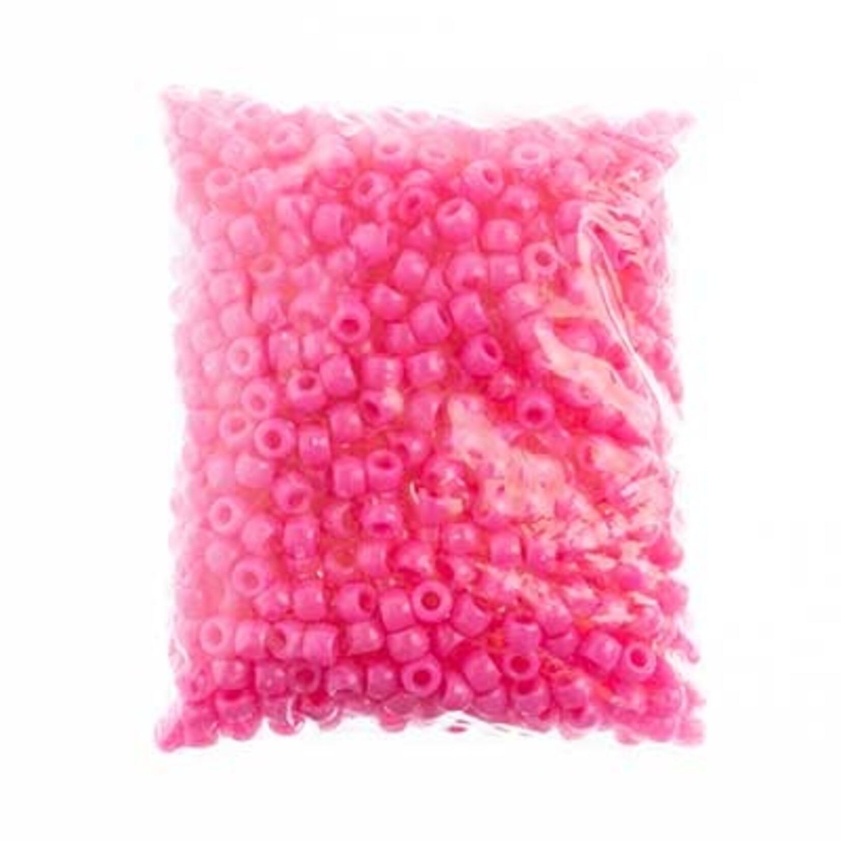 Crowbeads 9mm (1000pcs)  Light Cerise Opaque