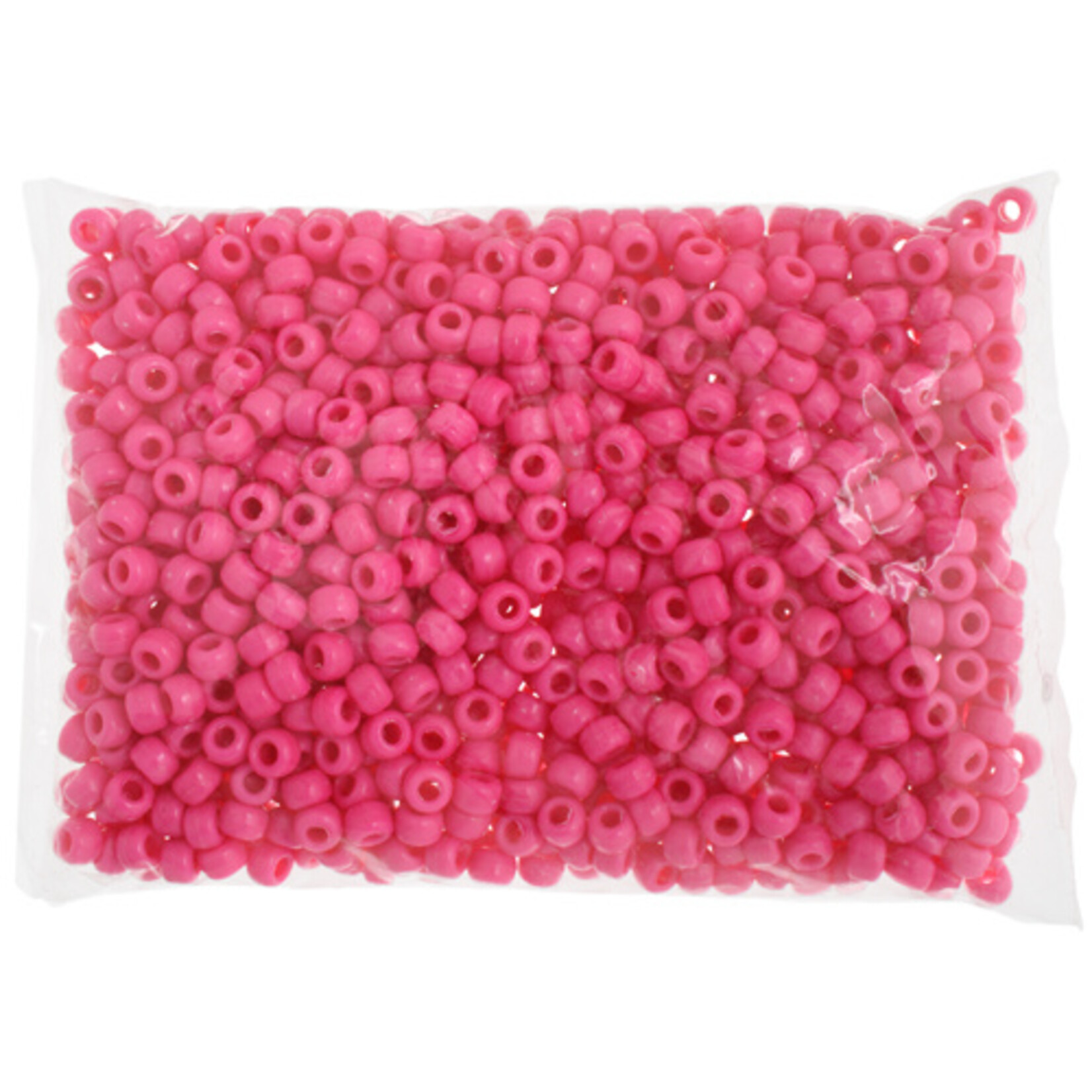 Crowbeads 9mm (1000pcs)  Hot Pink Opaque