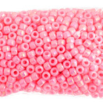 Crowbeads 9mm (1000pcs)  Pink Opaque AB