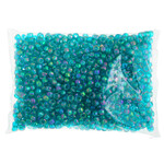 Crowbeads 9mm (1000pcs)  Turquoise Opaque AB