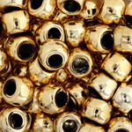 Crowbeads 9mm (60pcs) Gold Metallic