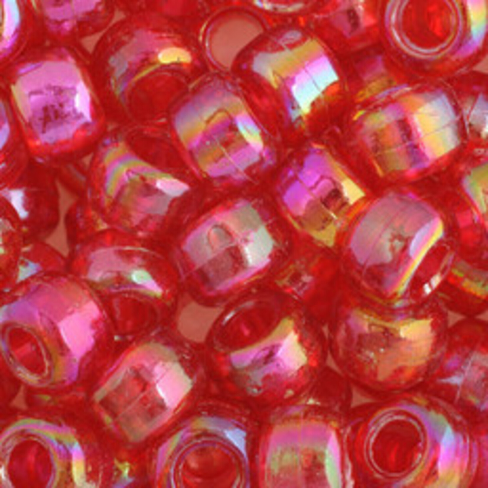 Crowbeads 9mm (60pcs) Rasberry Opaque AB