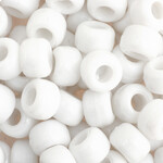 Crowbeads 9mm (60pcs) White Opaque