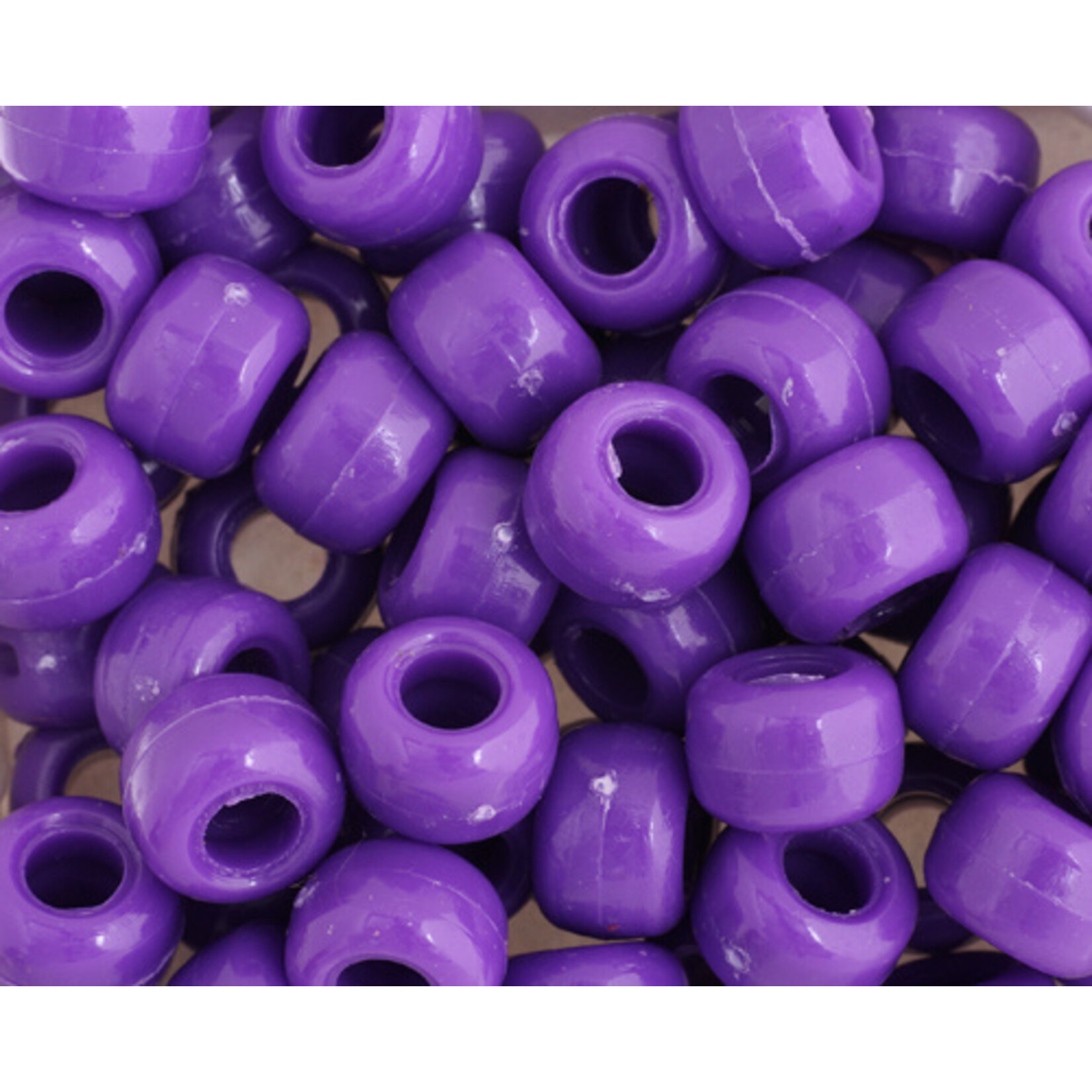 Crowbeads 9mm (60pcs) Purple Opaque