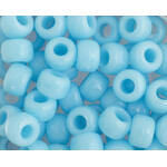 Crowbeads 9mm (60pcs) Light Blue Opaque