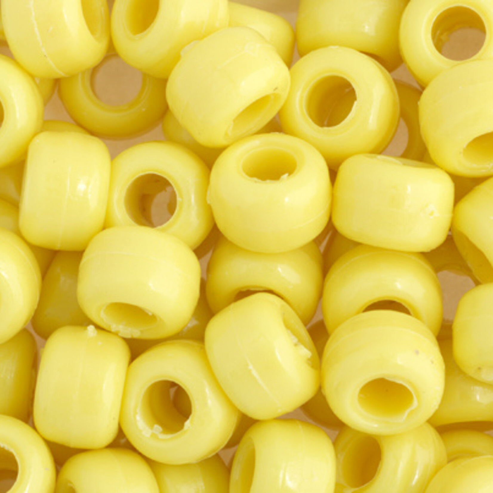 Crowbeads 9mm (60pcs) Yellow Opaque