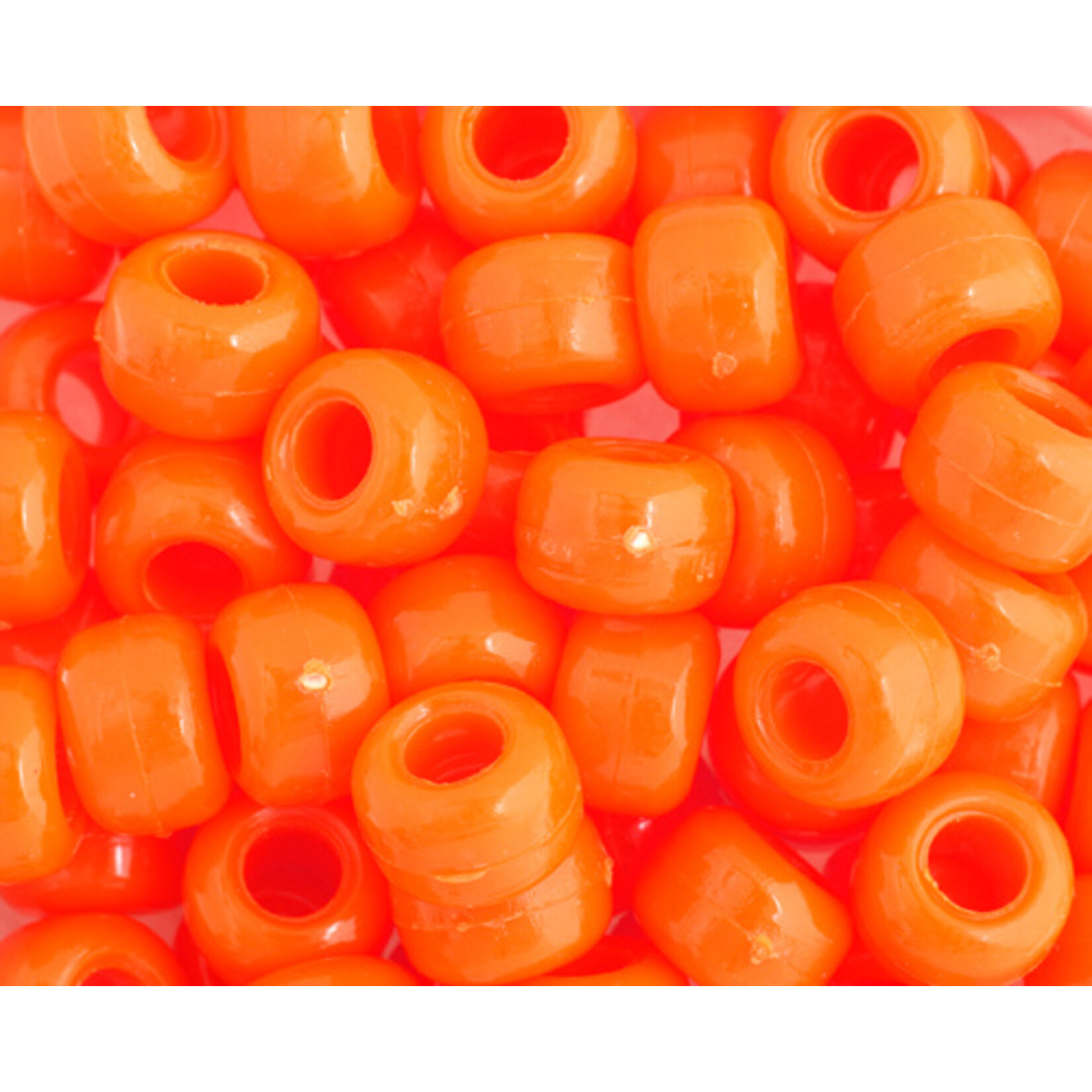 Crowbeads 9mm (60pcs) Orange Opaque