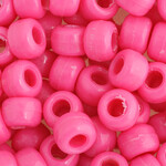 Crowbeads 9mm (60pcs) Hot Pink Opaque