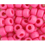 Crowbeads 9mm (60pcs) Hot Pink Opaque