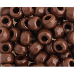 Crowbeads 9mm (60pcs) Brown Opaque