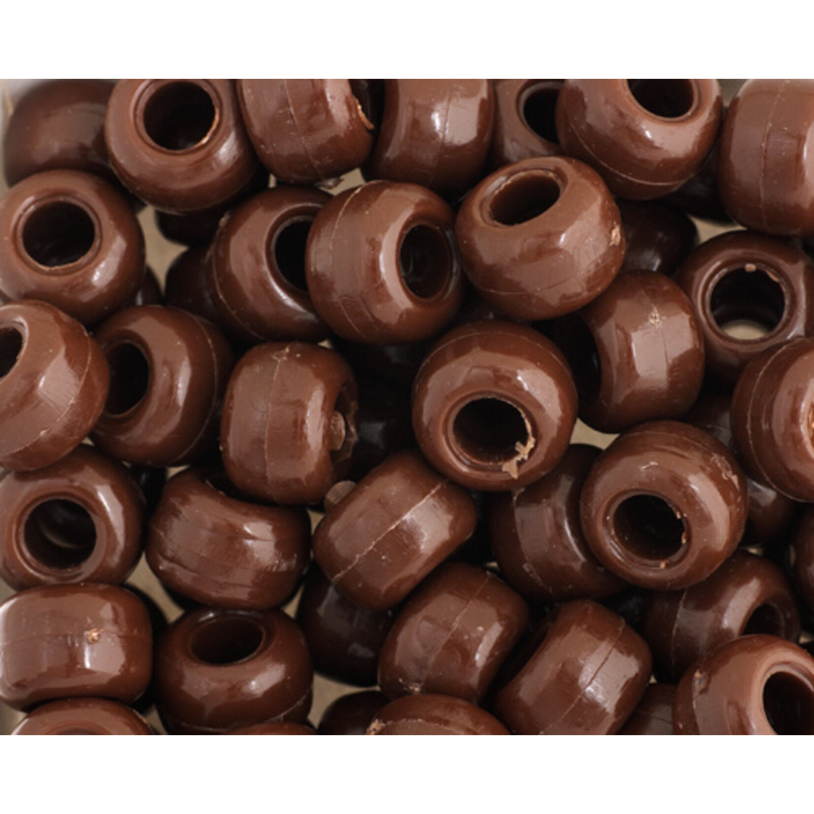 Crowbeads 9mm (60pcs) Brown Opaque