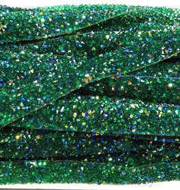 Resin Trimming 1 1/2cm (AB) 25yds/card Emerald Green