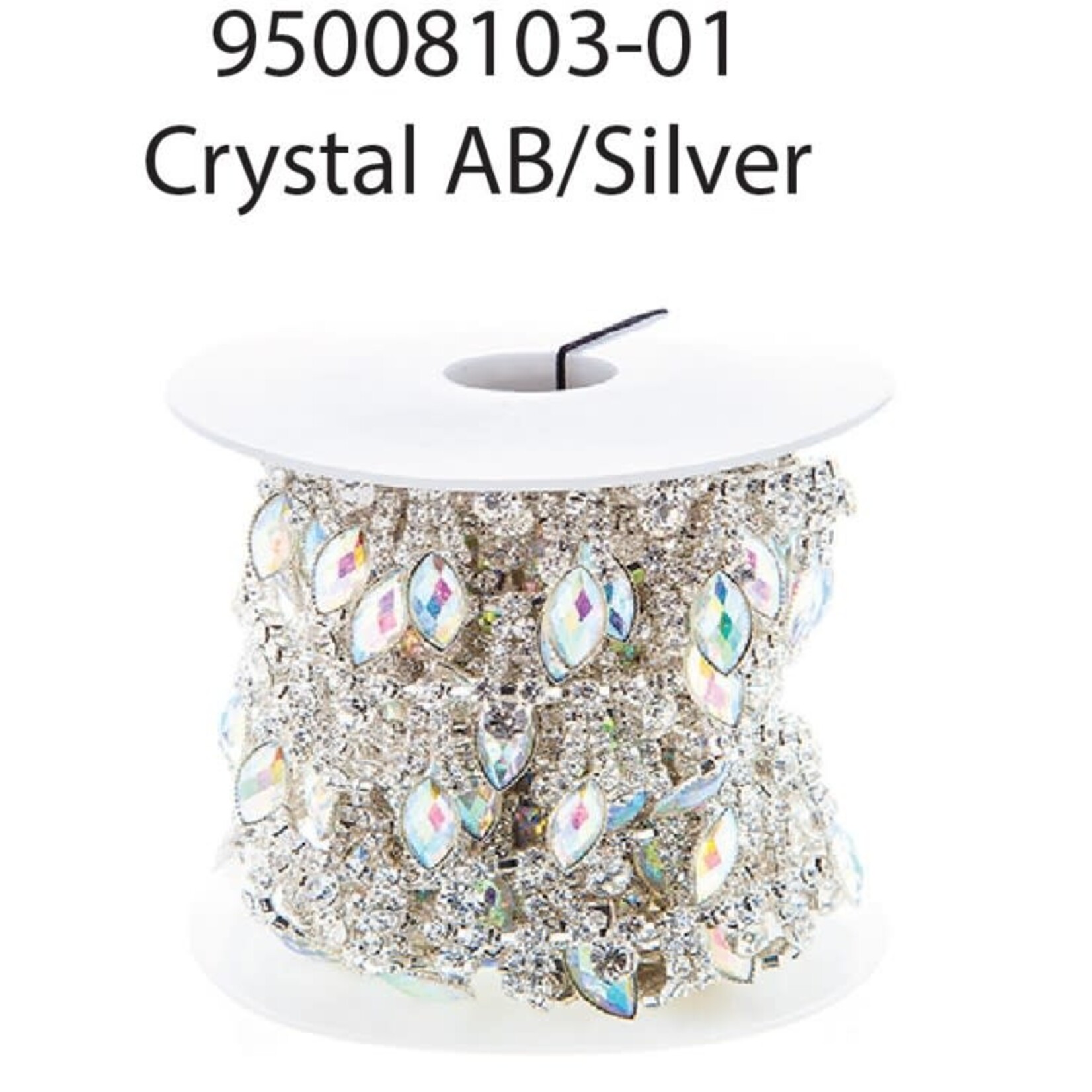 Rhinestone Trim 15mm Navette (5 Yards)