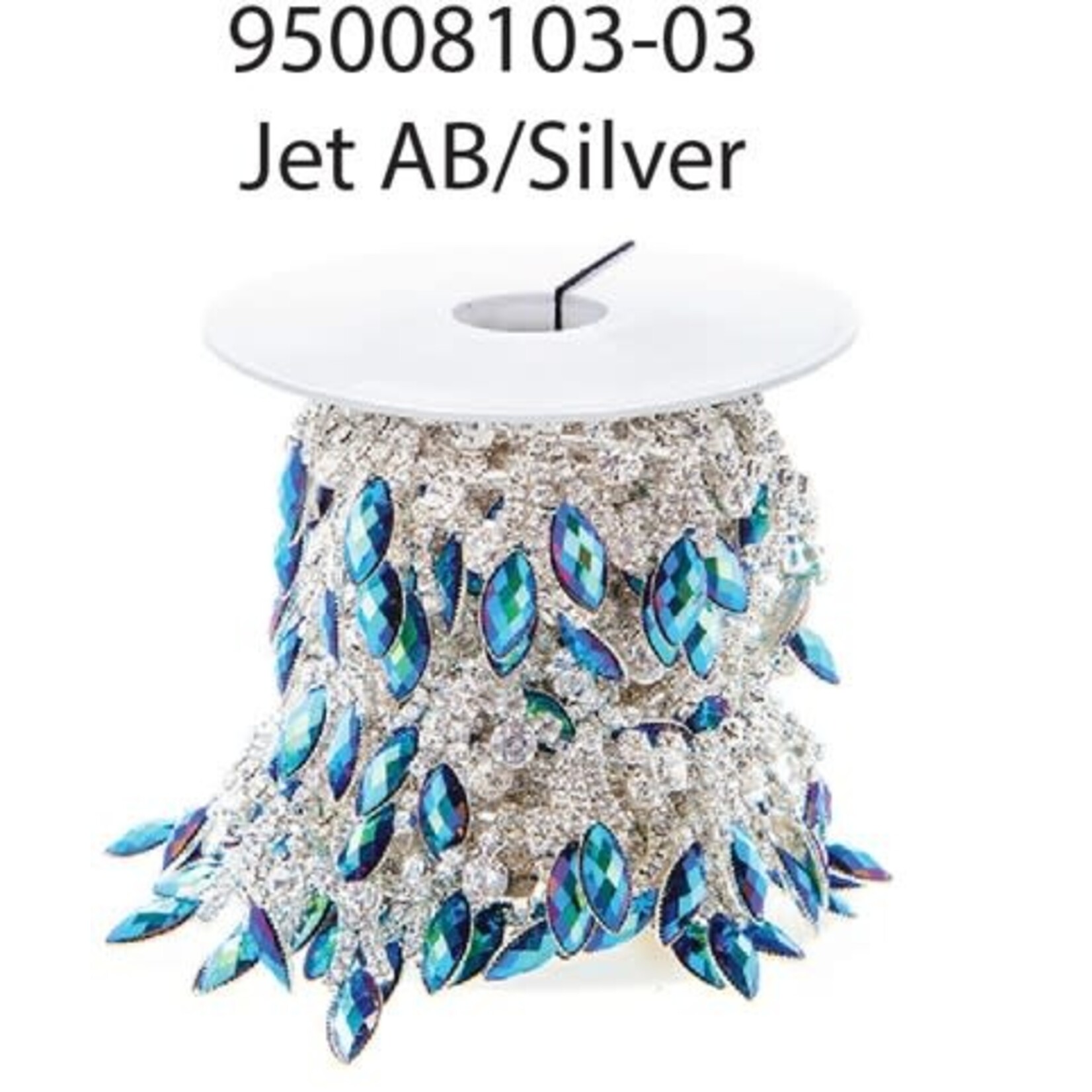 Rhinestone Trim 15mm Navette (5 Yards)