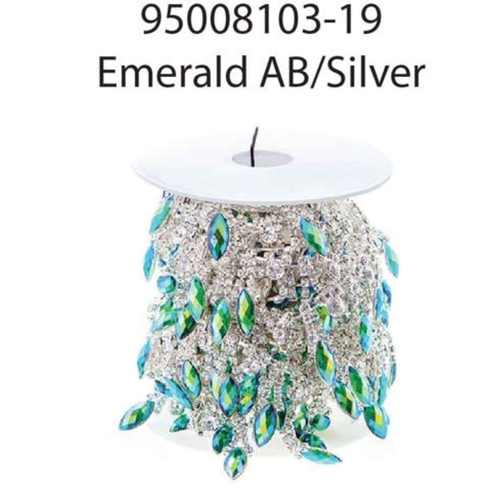 Rhinestone Trim 15mm Navette (5 Yards)