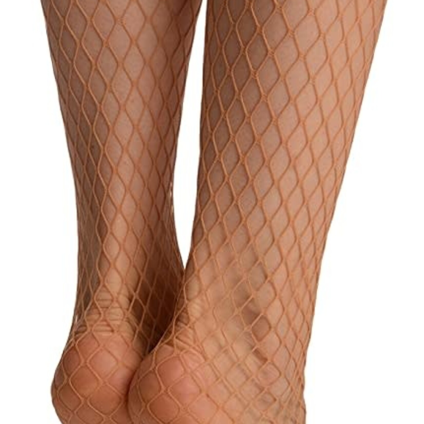 Fishnet Seamless Stocking Beige