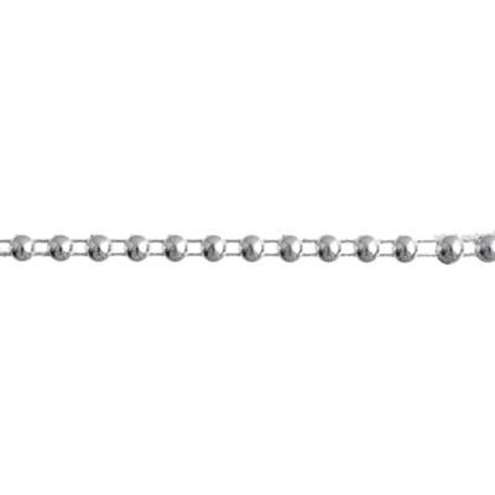 Plastic Trim w/Stone Silver 4mm Round