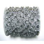 Trimming Plastic Silver 8.5X11MM Baroque/Round