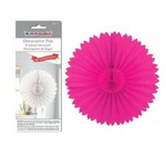 Decor Paper Tissue Fan 16 Inches Fuchsia