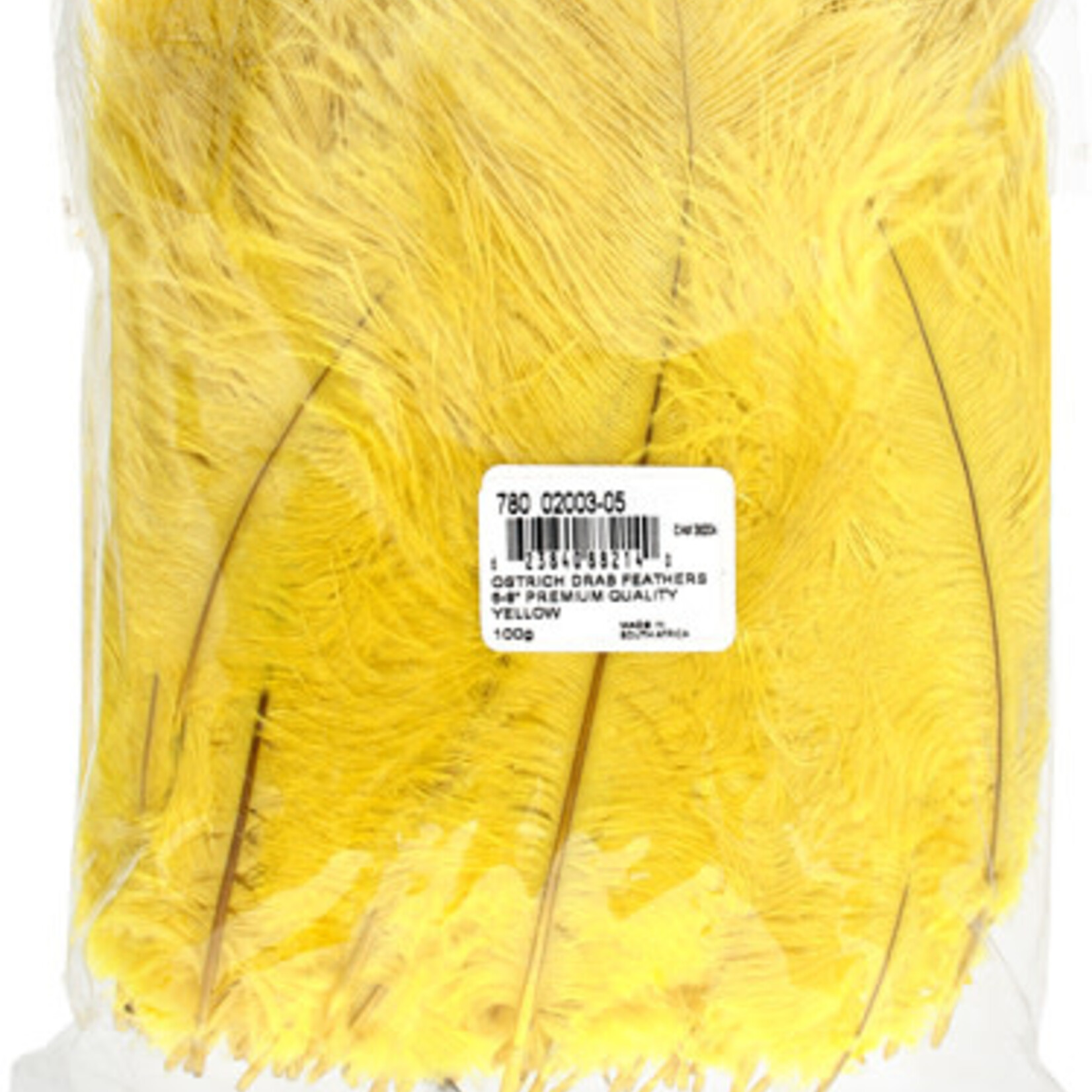 O.D Plumes 6-8 Inch (100 grams) Canary Yellow