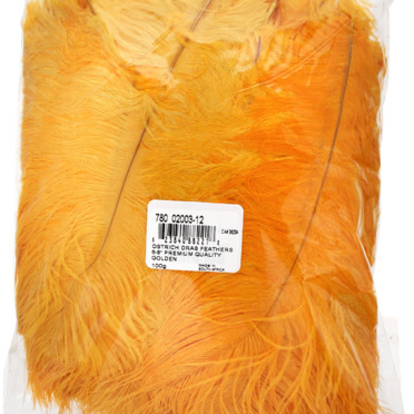 O.D Plumes 6-8 Inch (100 grams) Golden Yellow