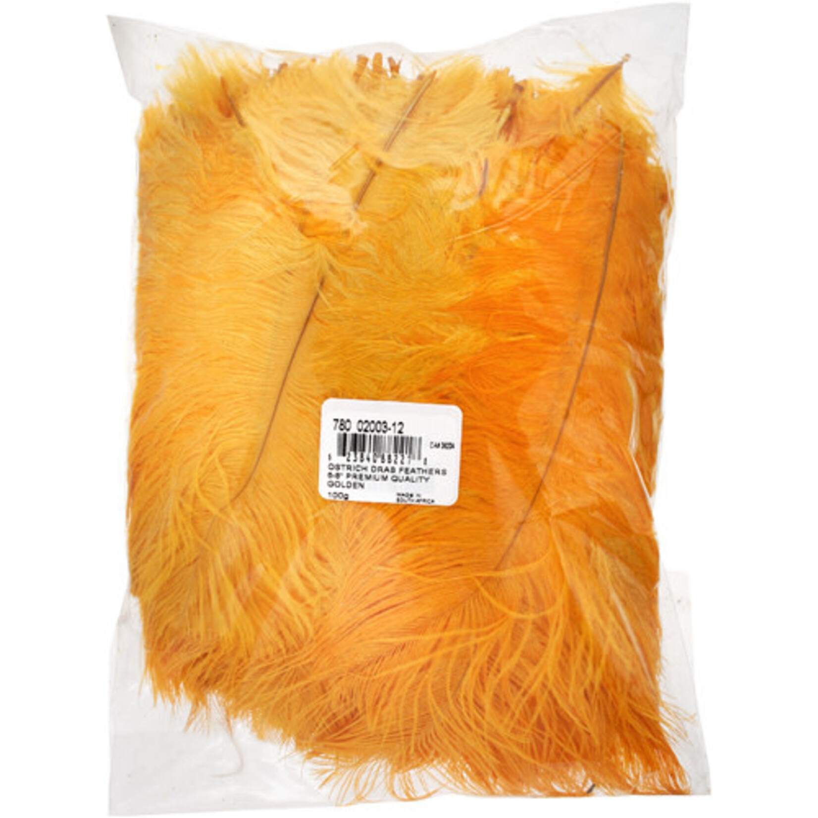 O.D Plumes 6-8 Inch (100 grams) Golden Yellow