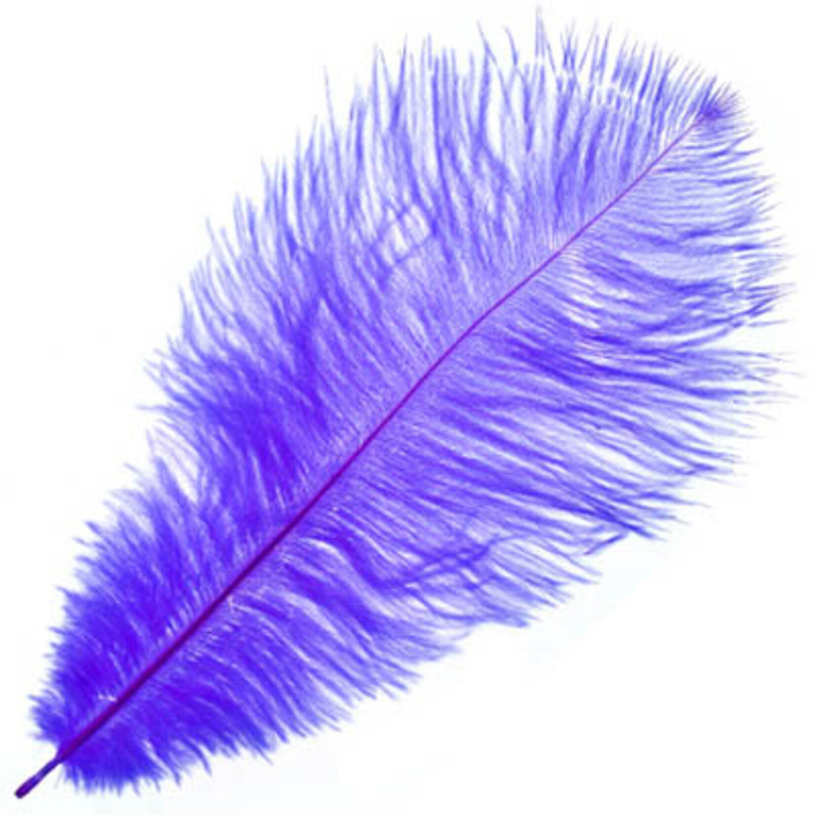 Ostrich Drab Plumes 6-8 Inch (12 pieces) Purple