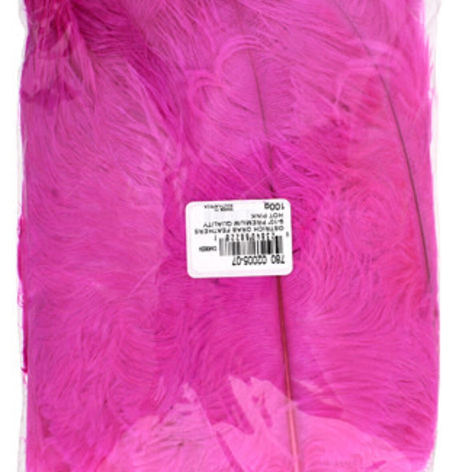 O.D Plumes 6-8 Inch (100 grams) Hot Pink