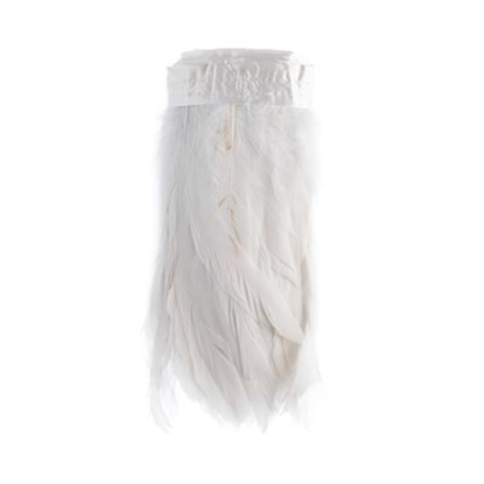 Coque Feathers Value 8-10 Inches 1 Yard  White