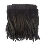 Coque Feathers Value 8-10 Inches 1 Yard  Black