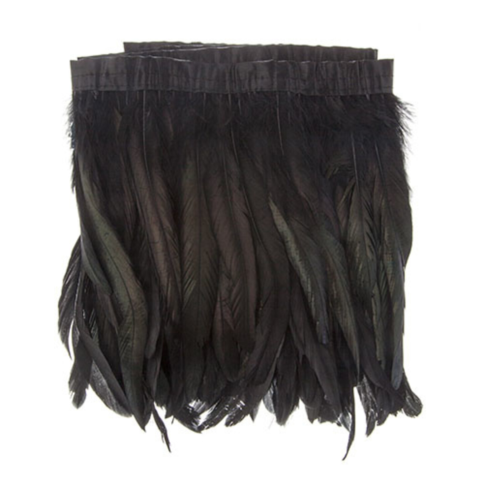 Coque Feathers Value 8-10 Inches 1 Yard  Black