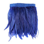 Coque Feathers Value 8-10 Inches 1 Yard  Royal Blue