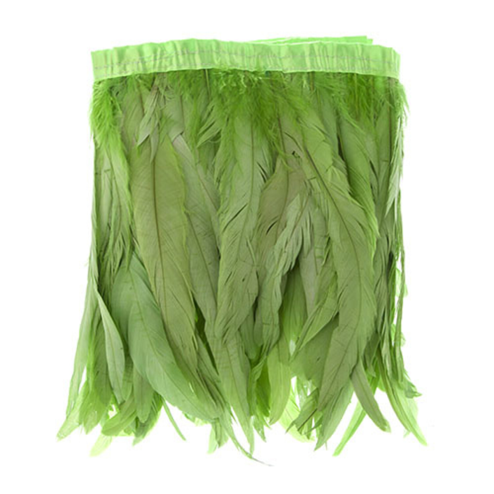 Coque Feathers Value 8-10 Inches 1 Yard  Lime Green