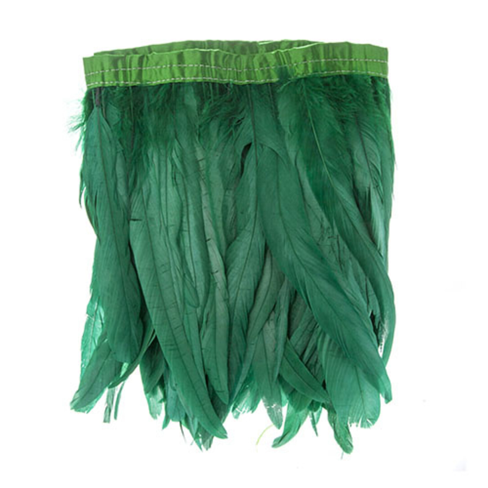 Coque Feathers Value 8-10 Inches 1 Yard  Emerald